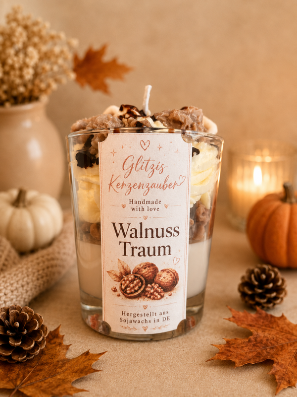 Walnuss Traum Kerze