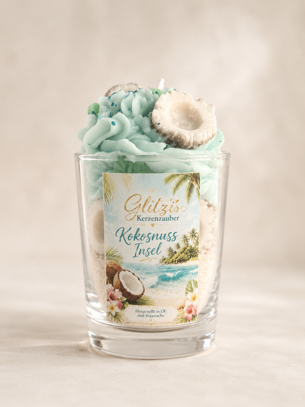 Kokosnuss Insel Candle