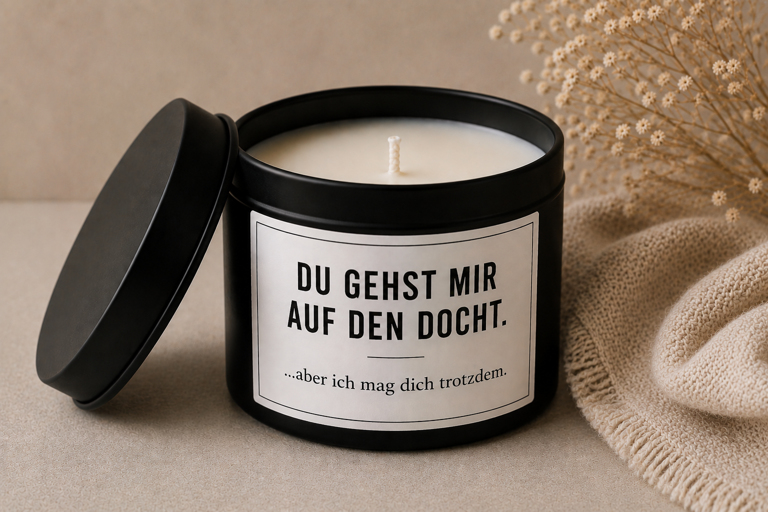 Spruchkerze Docht