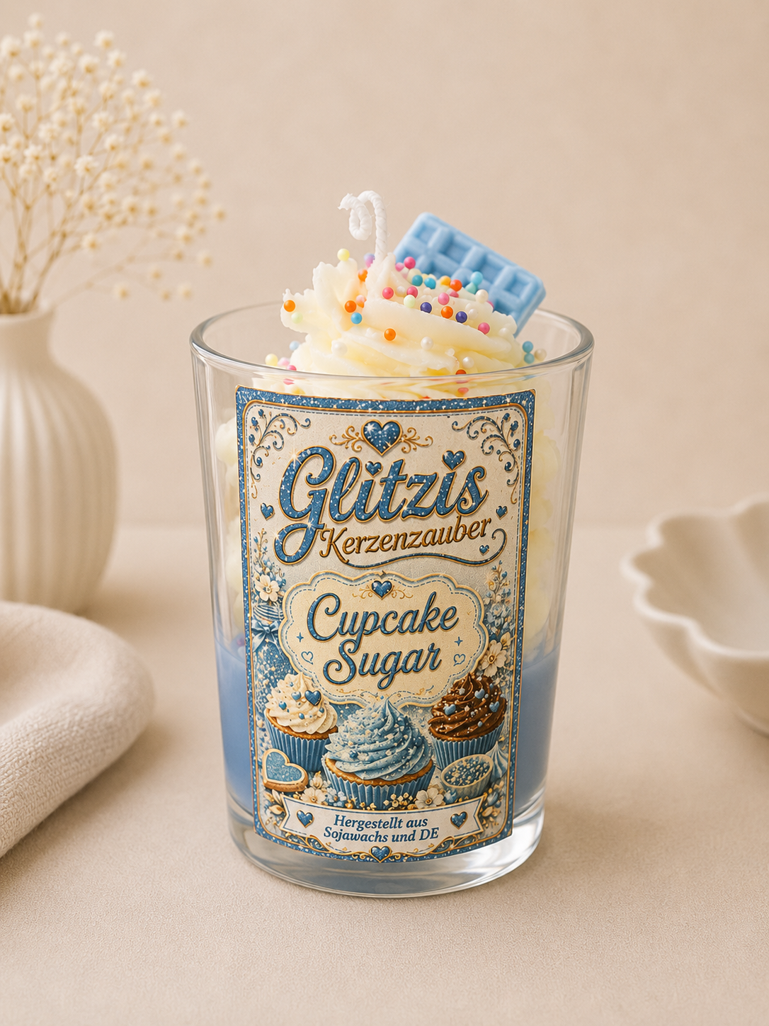 Cupcake Sugar Candle