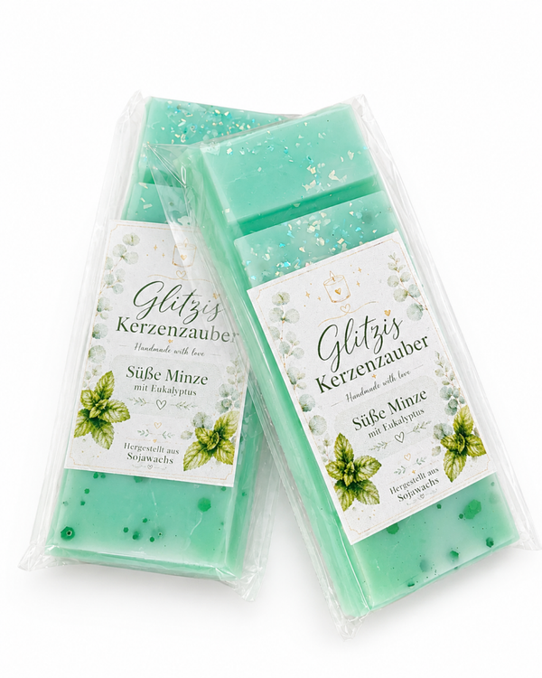 Süße Minze und Eukalyptus Wachs Melts