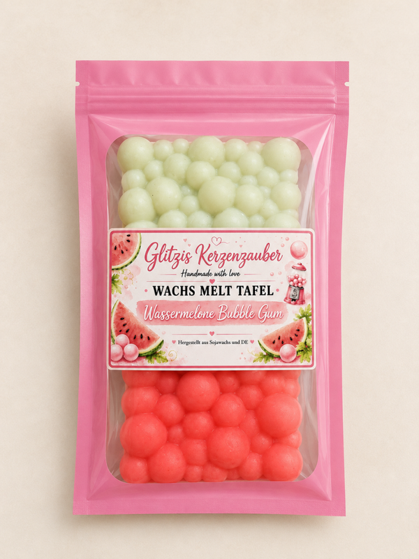 Wassermelone Bubble Gum Wachs Melt Tafel