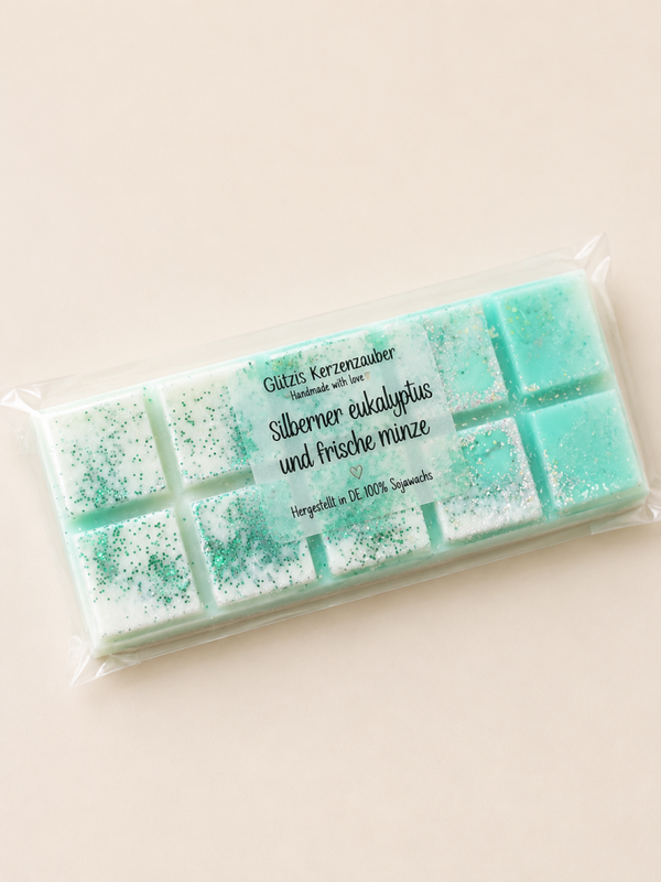 Silberner Eukalyptus und frische Minze Wachs  Ausverkauf Melts