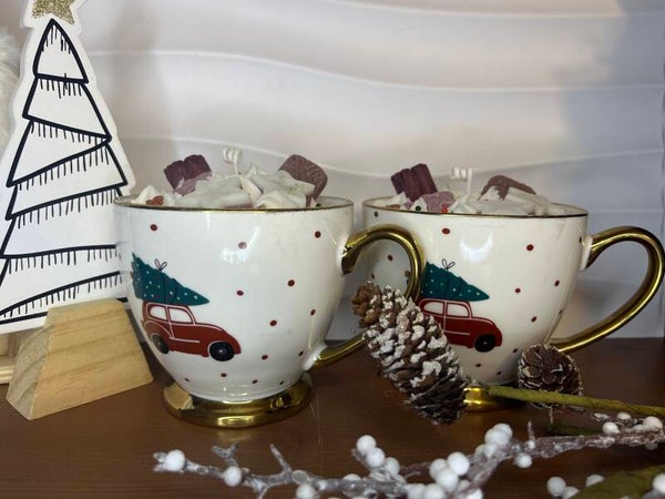 Tassen Kerze Zimtstreusel