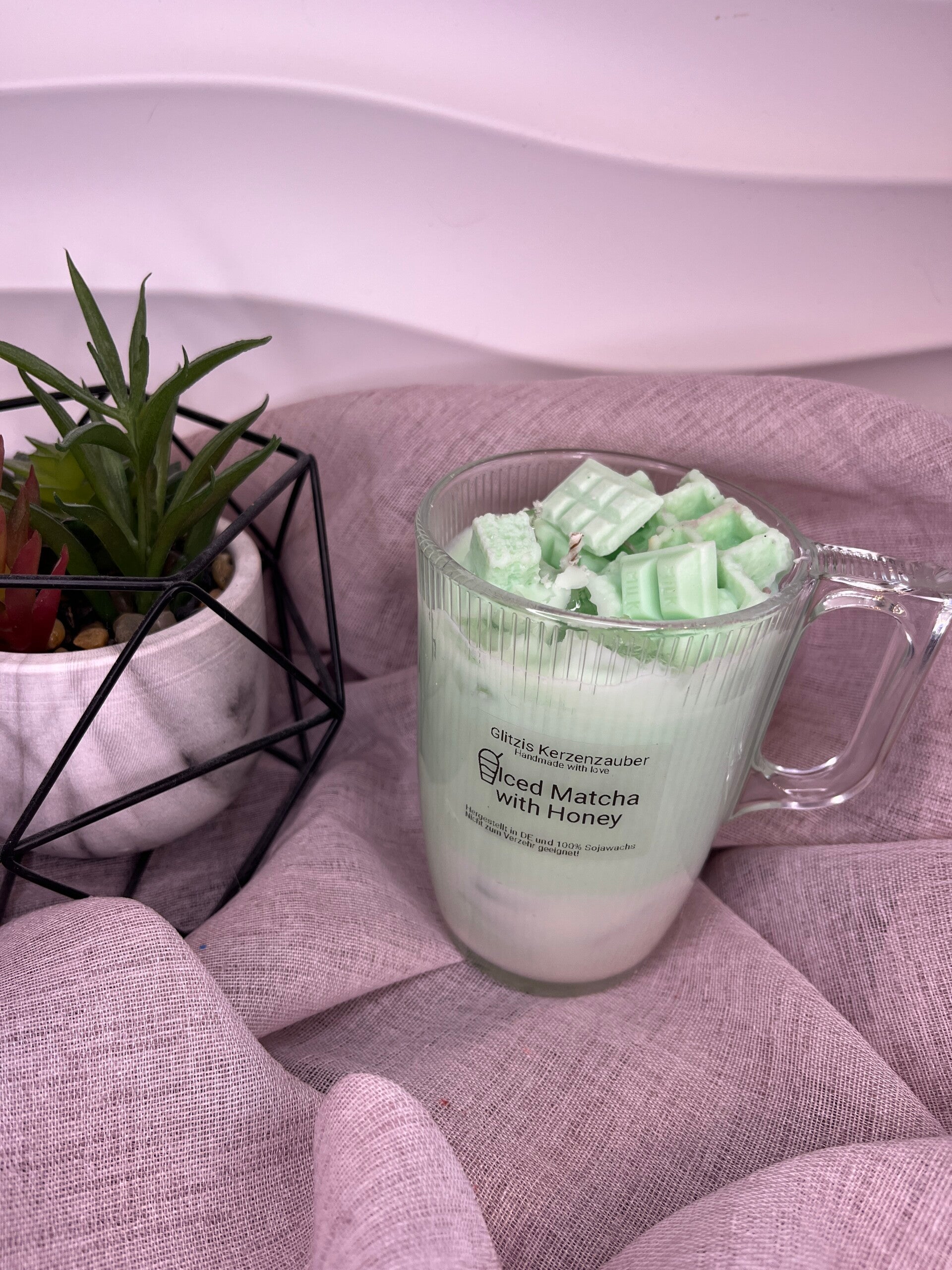 Iced Matcha and Honey