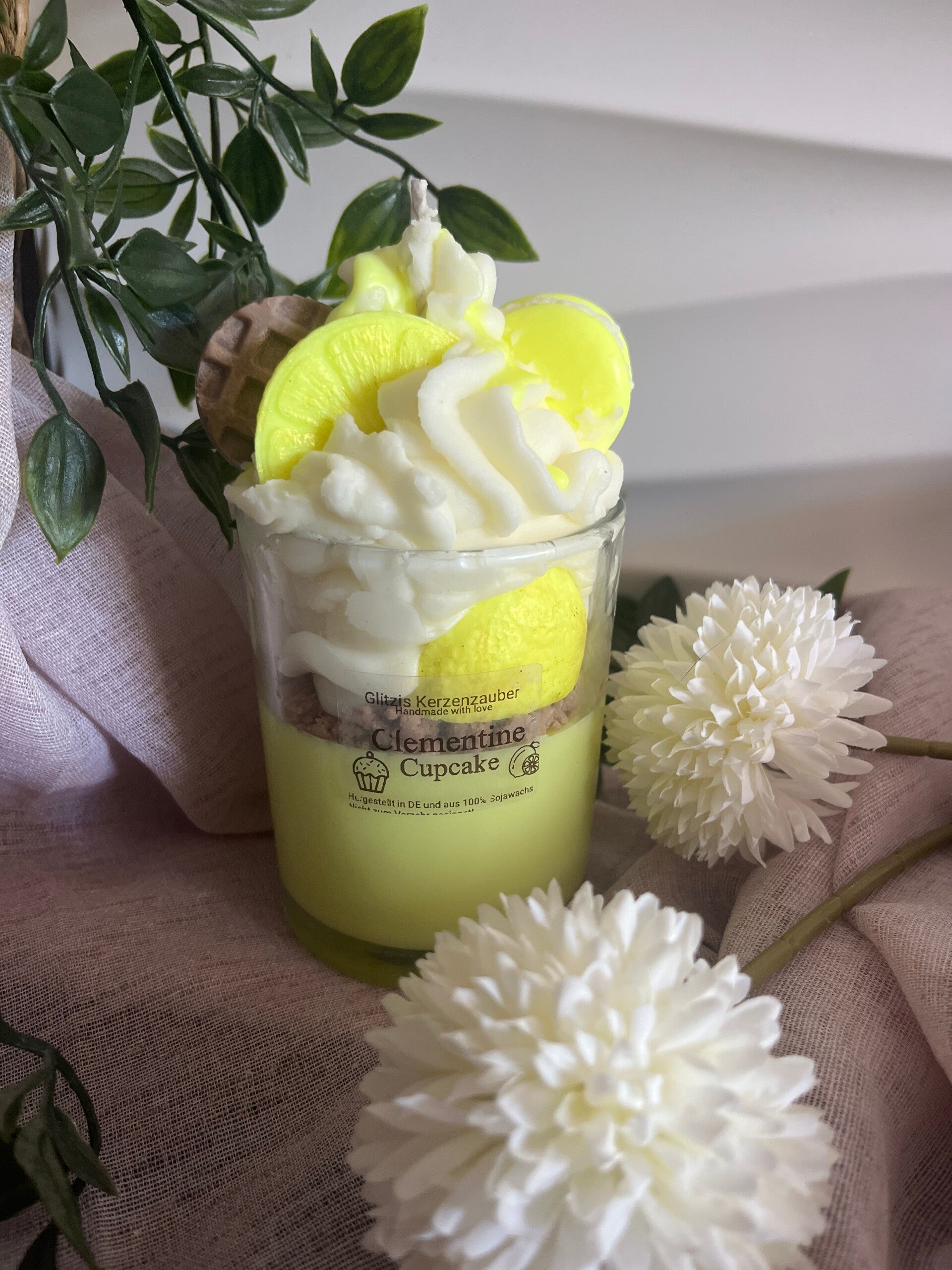 Clementine Cupcake Candle