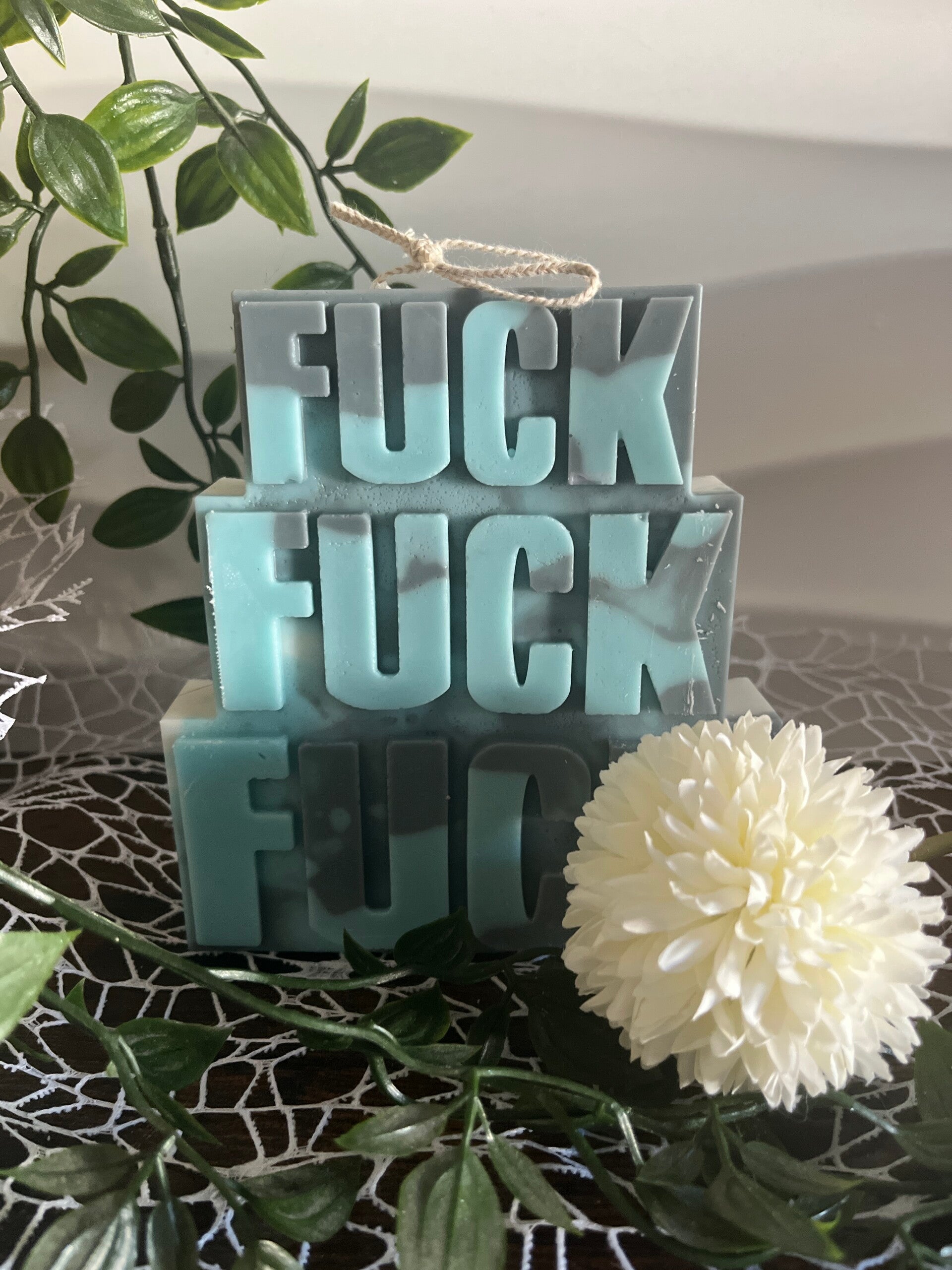 F**ck F*ck F*ck Standkerze