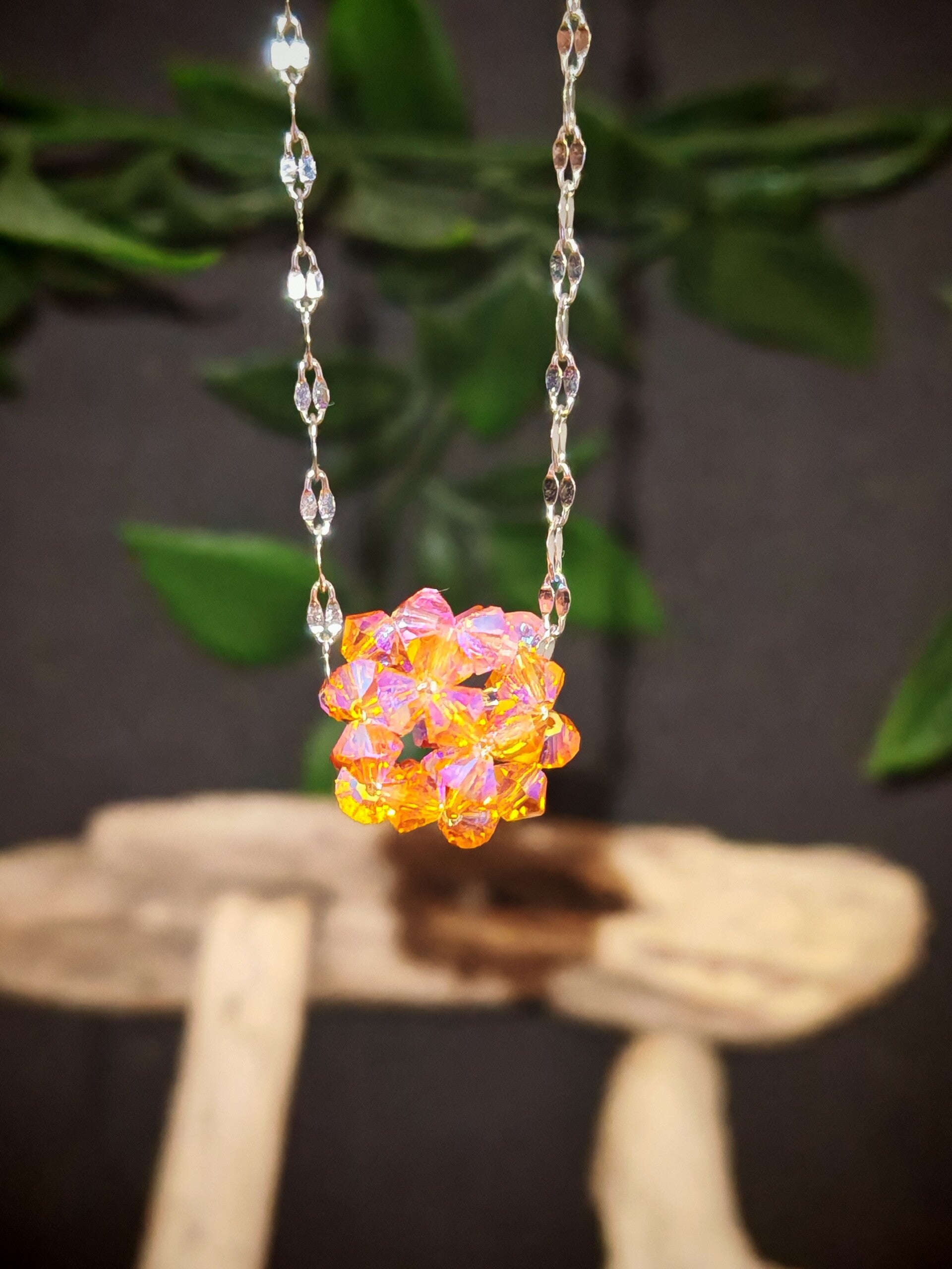 Collier perlia orange