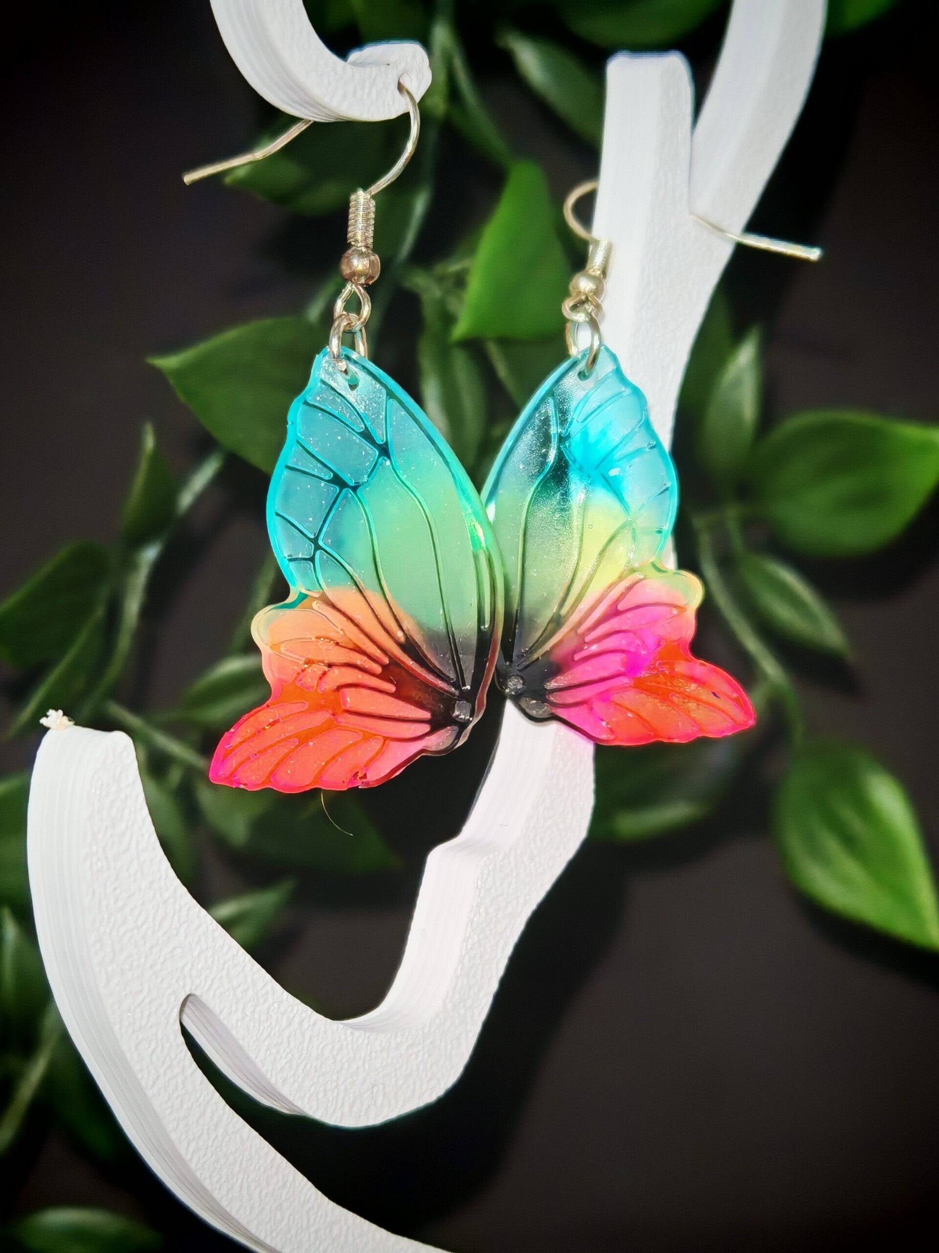 Boucle d'oreille Aillia multicolors