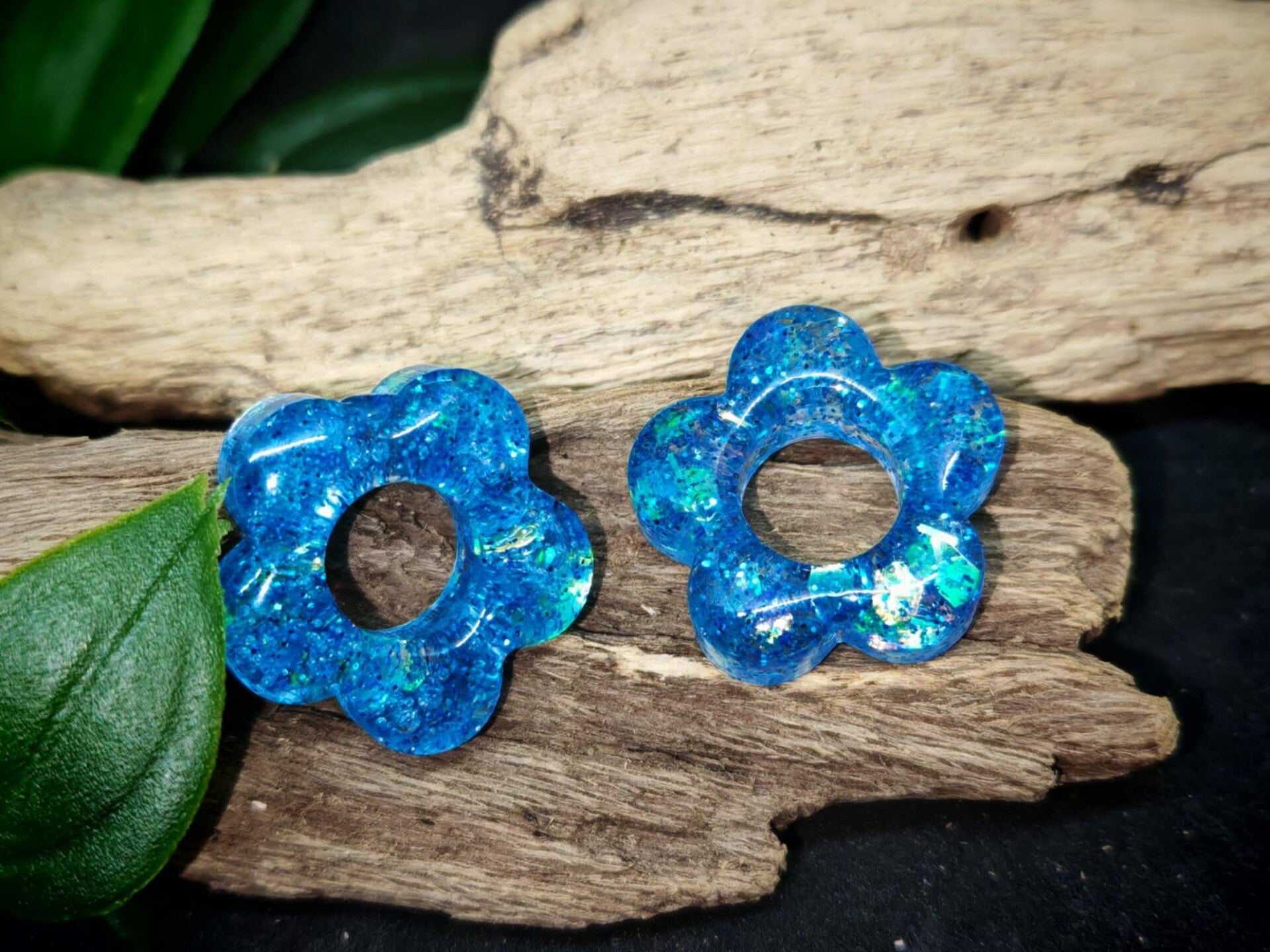 Pampilles Emma bleu à pailettes mixtes