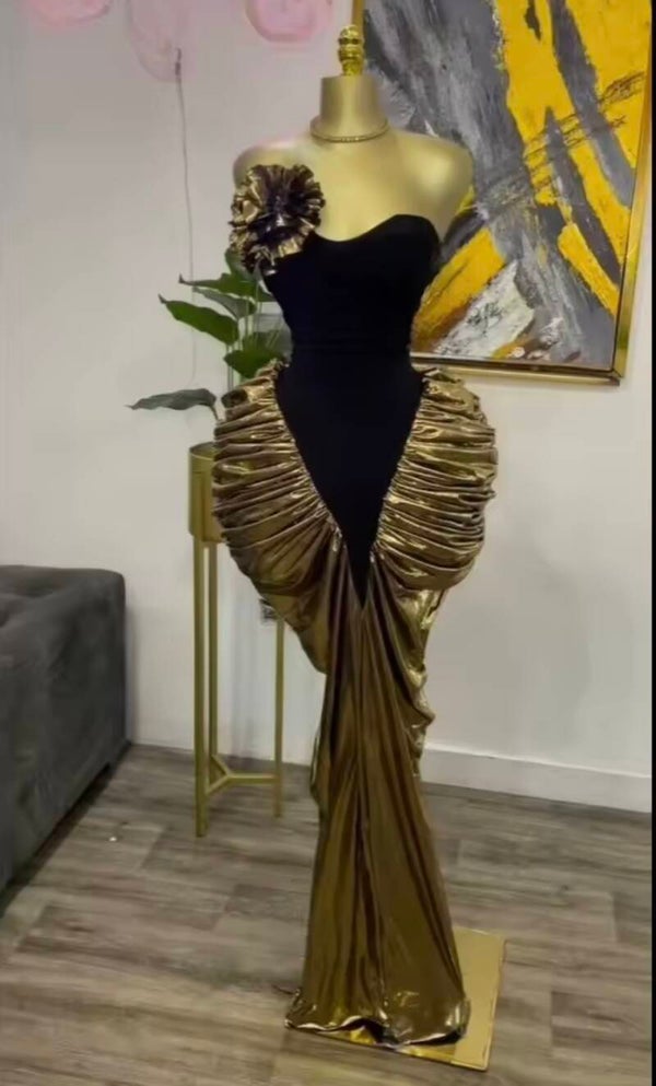 Robe longues foncées pour femmes,épaules dénudées (Copie)