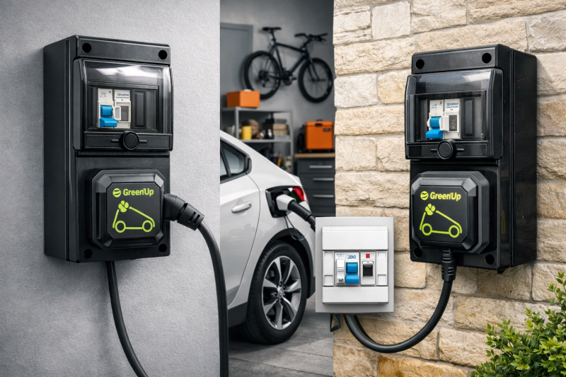 Point de recharge Green’Up conforme NF C 15‑100