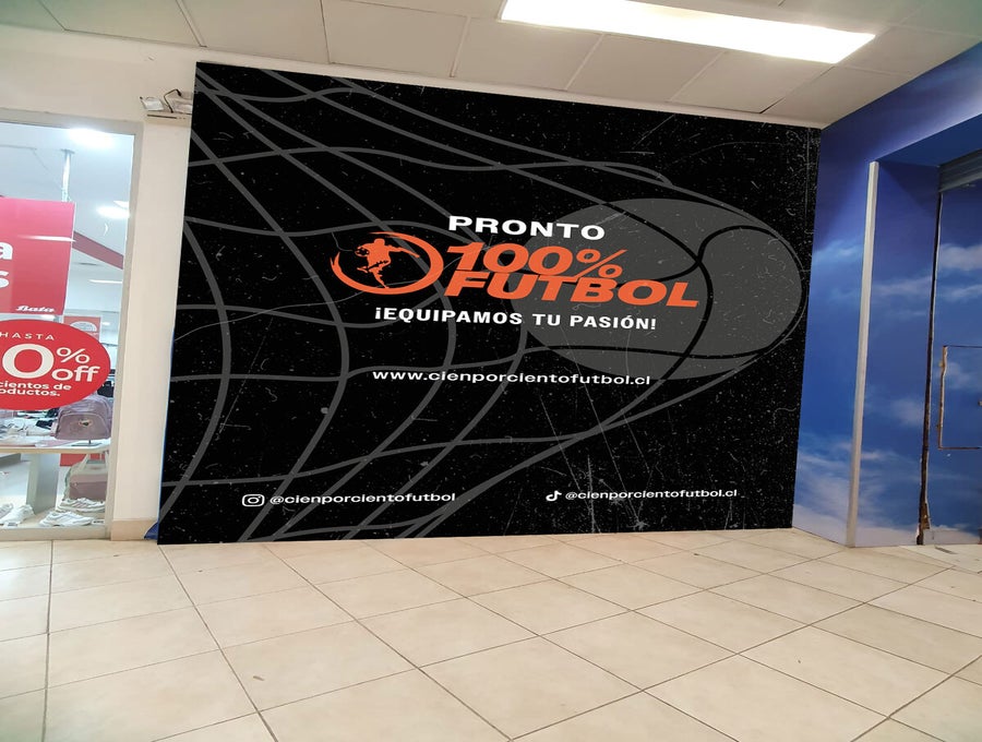 Habilitación tienda 100% Fútbol