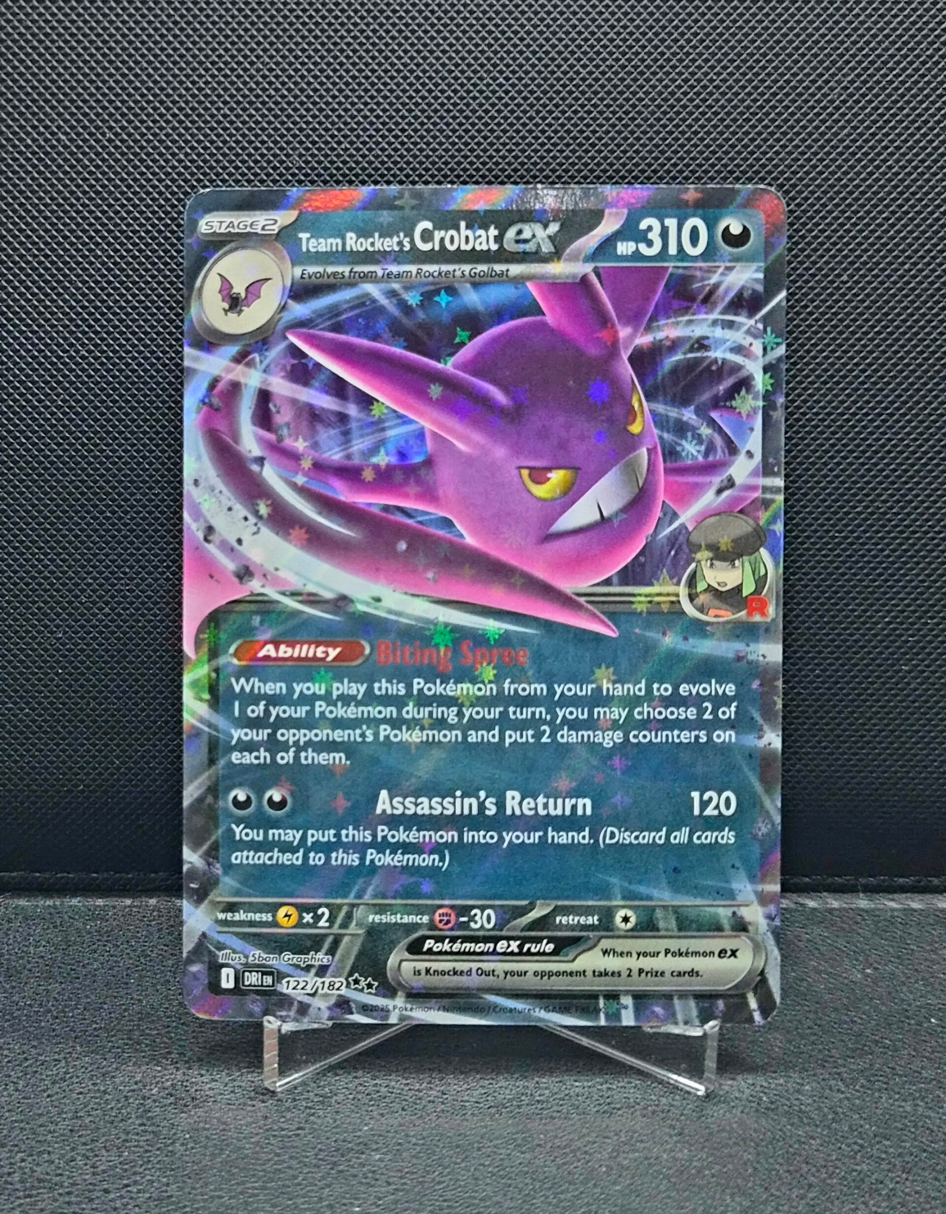 Team Rocket's Crobat EX 122/182