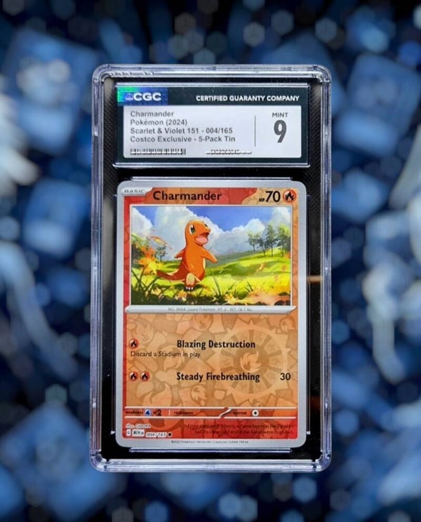 CGC 9 Charmander Cosmos Reverse 004/165 MEW 151