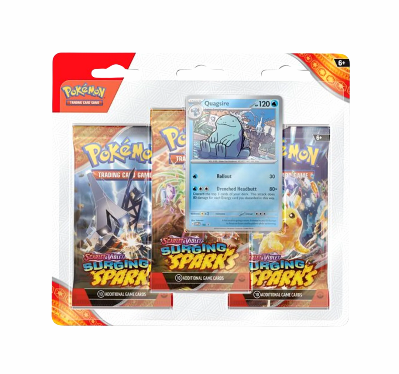 Surging Sparks Quagsire 3 Pack blister