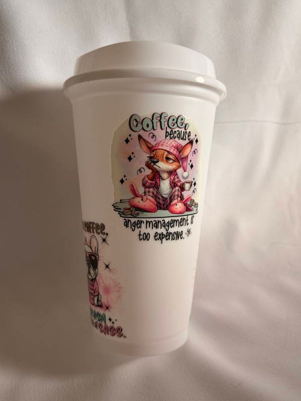 Funny Coffee Lover Travel Mug – Reusable Coffee Cup with Lid