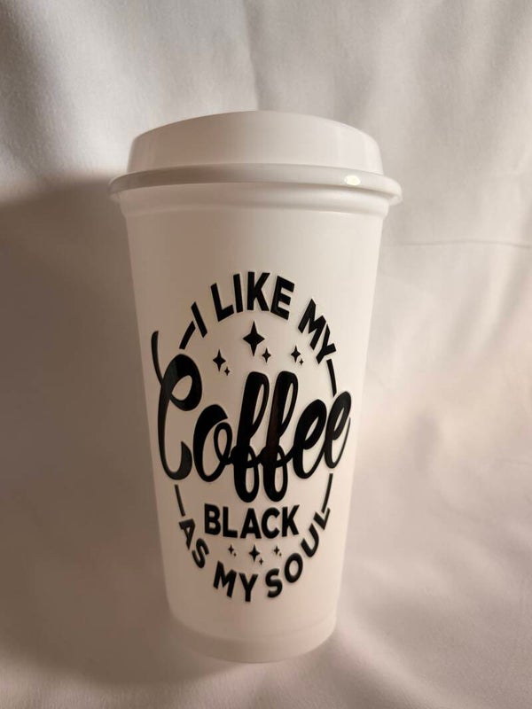 Funny Coffee Quote Travel Mug – Reusable Coffee Cup with Lid