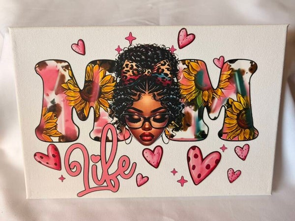 MOM Life – Vibrant Sunflower Canvas Art