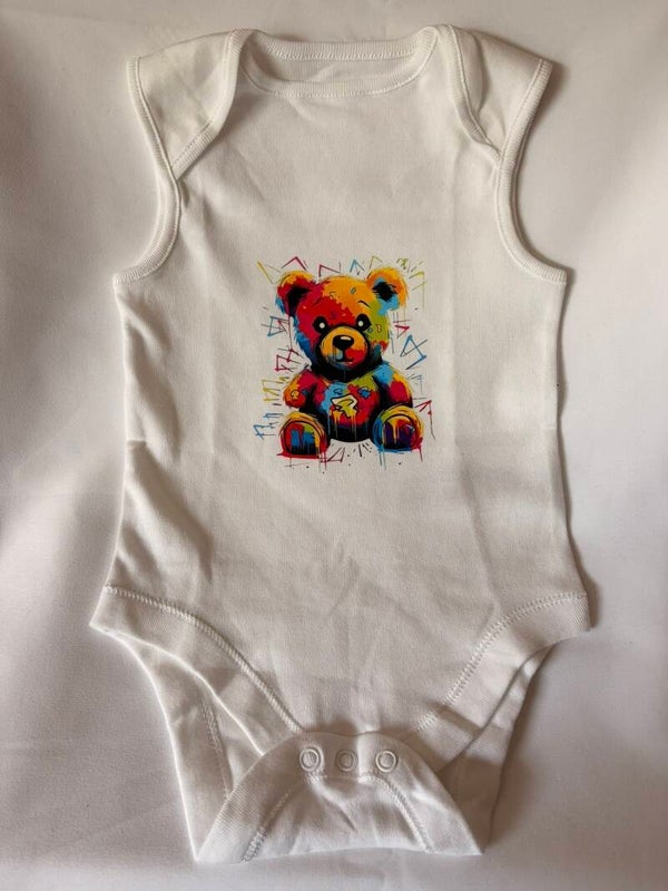 Baby Vest Bodysuit – 9-12 Months 🧸🌈