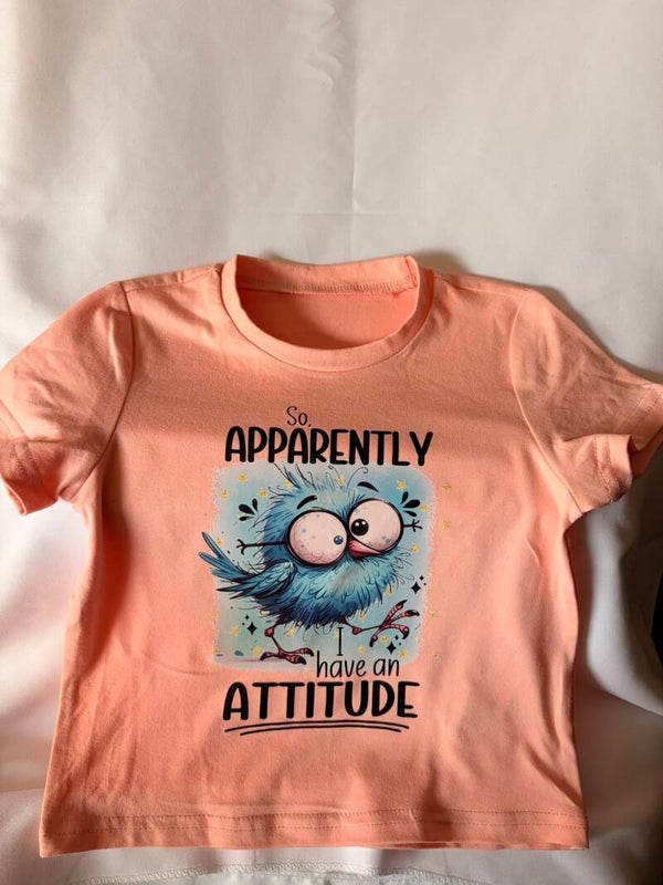 Girls' Funny Graphic T-Shirt – Size 4 – New