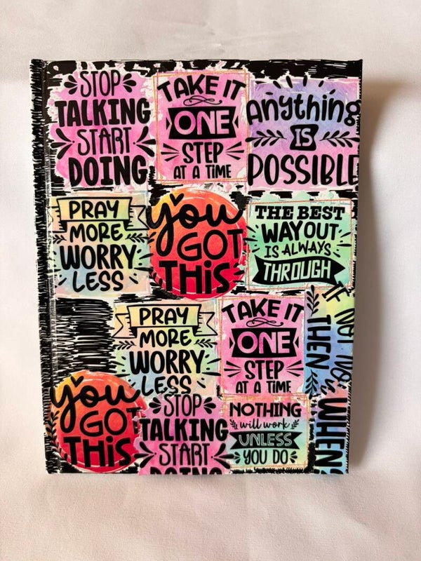 Inspirational Hardcover Notebook – Blank Pages