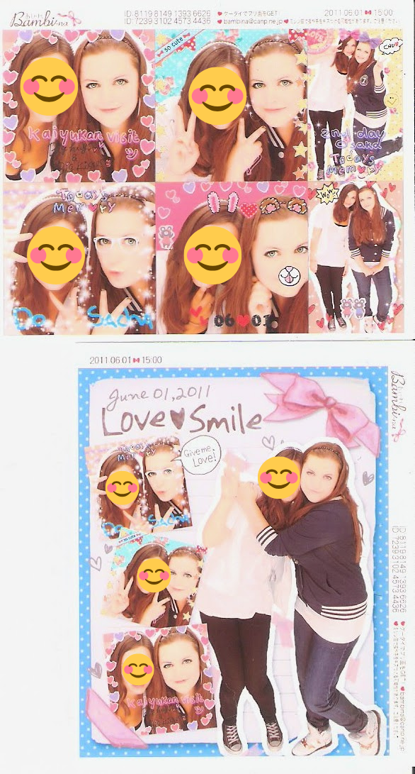 purikura kleurrijke foto stickers