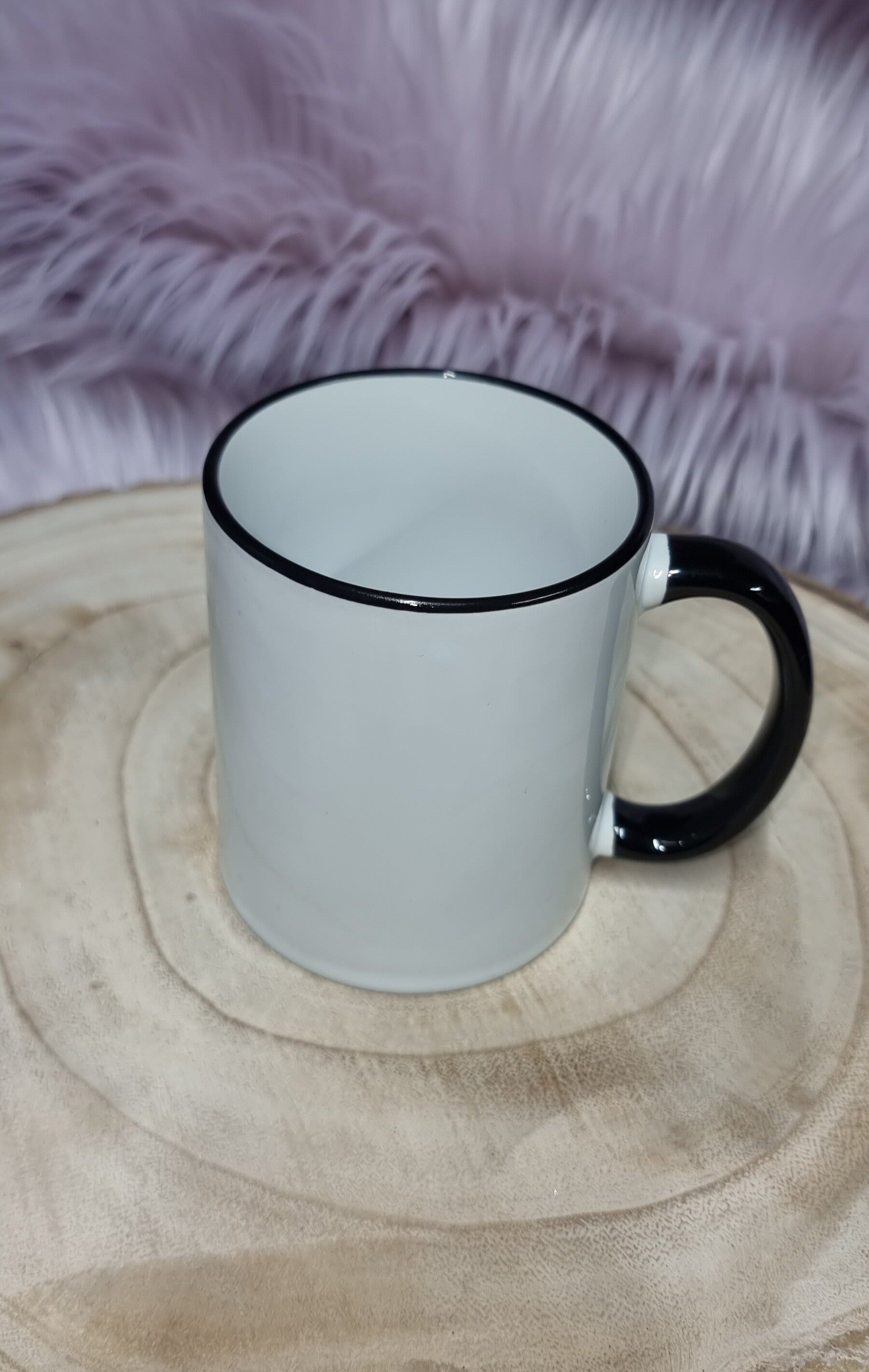 Mok 11oz met zwarte oor