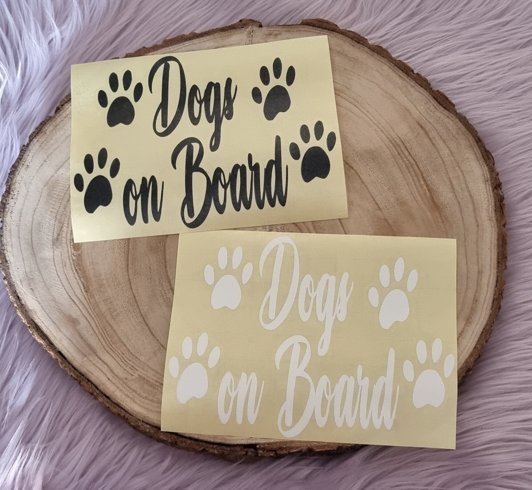 Dogs on board sticker