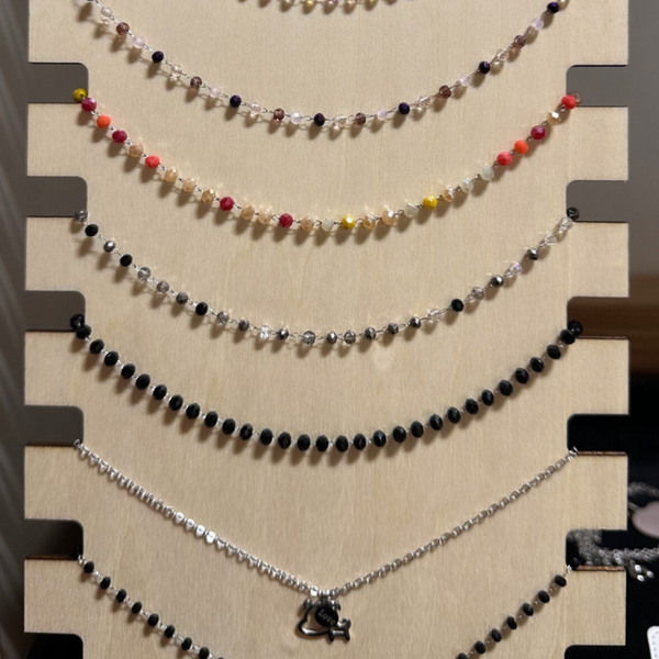 Girocollo in acciaio e perline