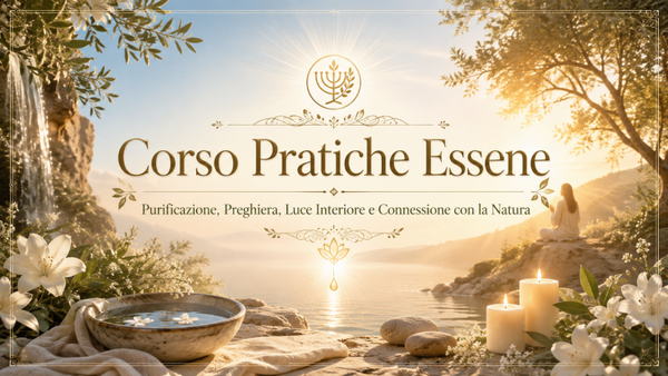 CORSO PRATICHE ESSENE PURIFICAZIONE- PREGHIERE  LUCE INTERIORE E CONNESSIONE CON LA NATURA