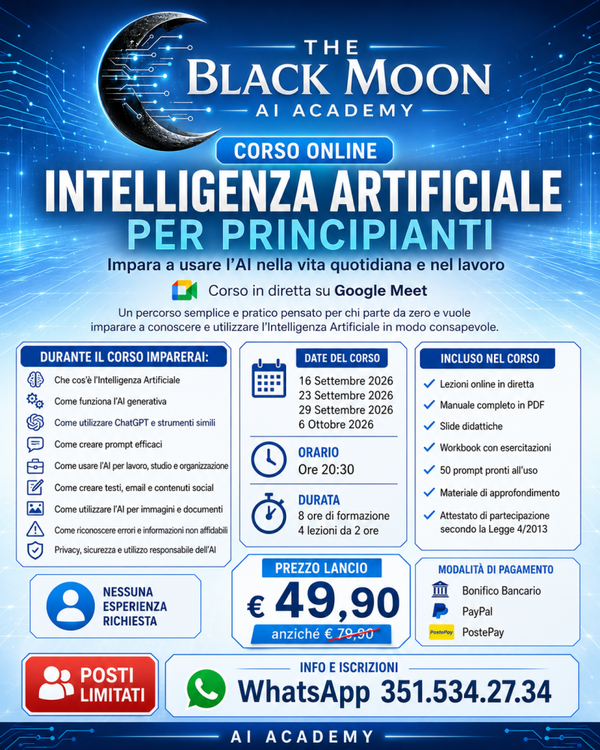 INTELLIGENZA ARTIFICIALE PER PRINCIPIANTI Impara a usare l’AI nella vita quotidiana e nel lavoro