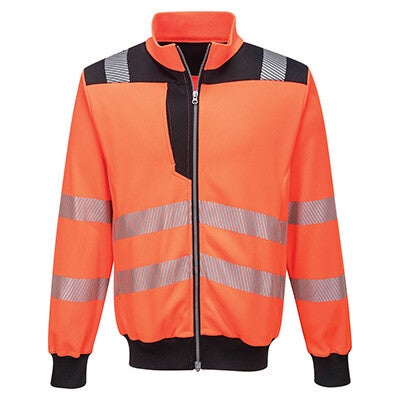 Portwest PW3 Hi-Vis sweatshirt met rits