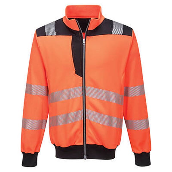 Portwest PW3 Hi-Vis sweatshirt met rits