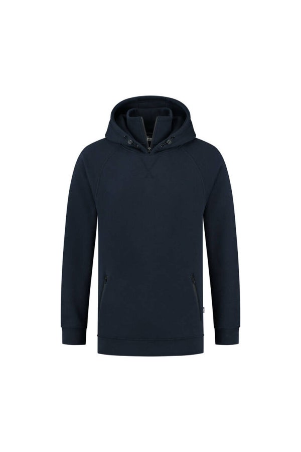 Sherman Raglan hoodie met rits kraag en getapete ritsen