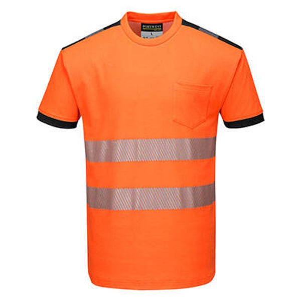 Port0west PW3 Hi-Vis Vision T-Shirt Korte Mouw