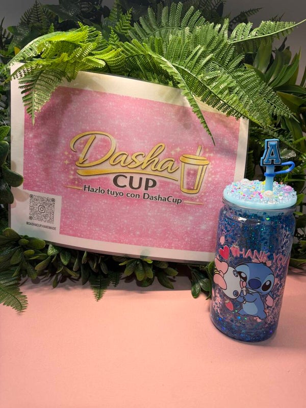 Stitch Thank You Blue