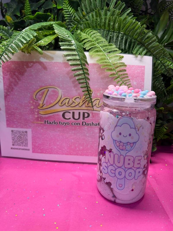 Vaso personalizado para emprendimiento – Diseño exclusivo “Nube Scoop” ☁️✨
