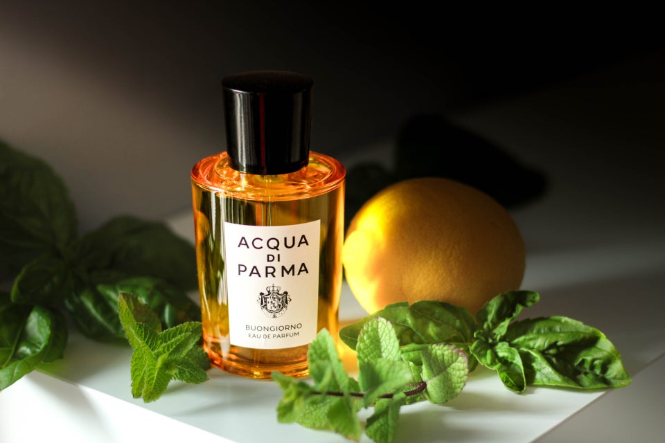 Bright and zesty fragrance visual with Acqua di Parma Buongiorno