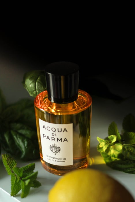 Modern fragrance photography featuring Acqua di Parma Buongiorno