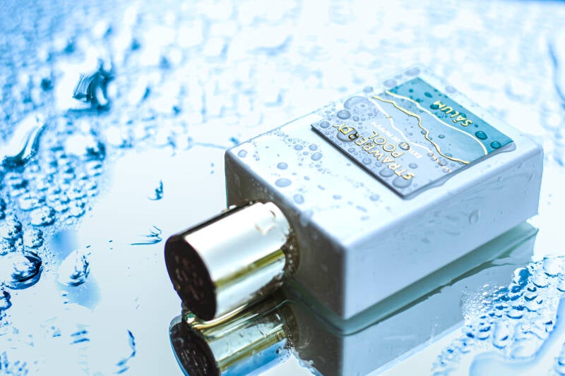 Blue-themed editorial shot of Strawberry Pool by Salum