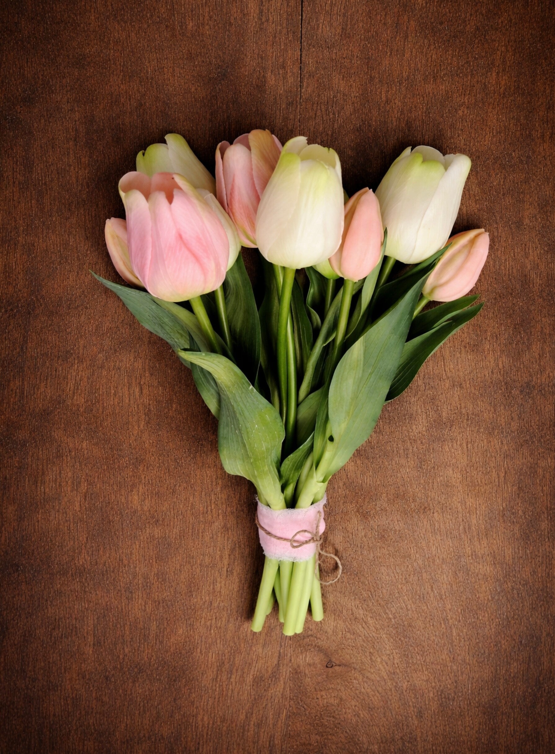 Bos gemixte tulpen 2 kleurig