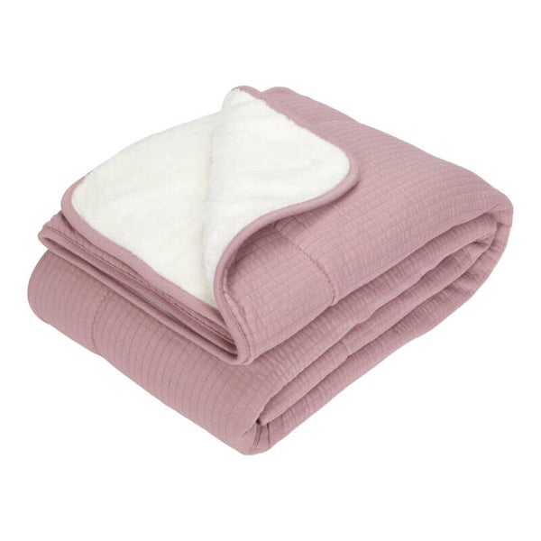 Little Dutch wieg deken pure mauve