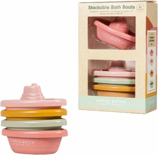 Little Dutch stapelbare badbootjes - 4 stuks Pink