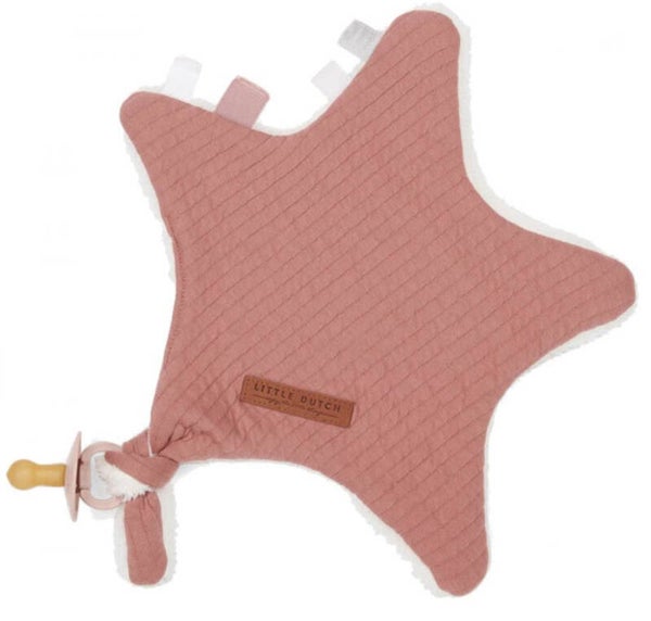 Little Dutch Knuffeldoek ster Pure Pink Blush