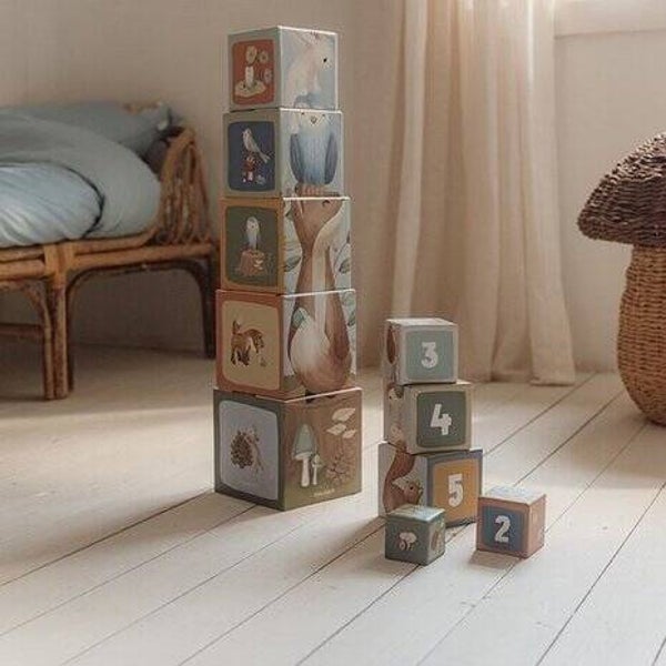 Stapelblokken - Blauw - Forest Friends