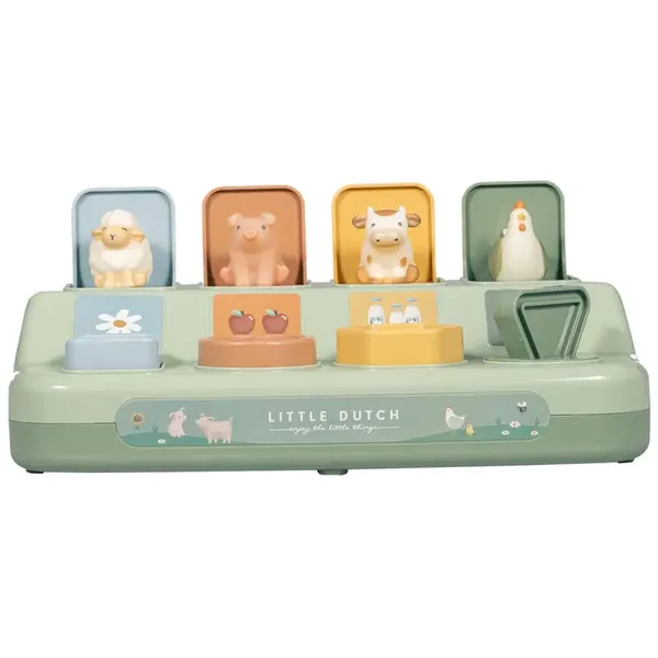Little Dutch pop-up dierenspel Little Farm Green