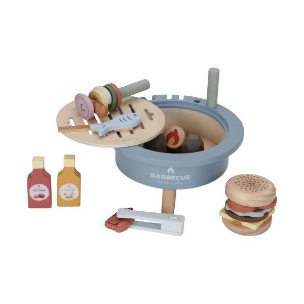 Little Dutch houten barbecue FCS Blue