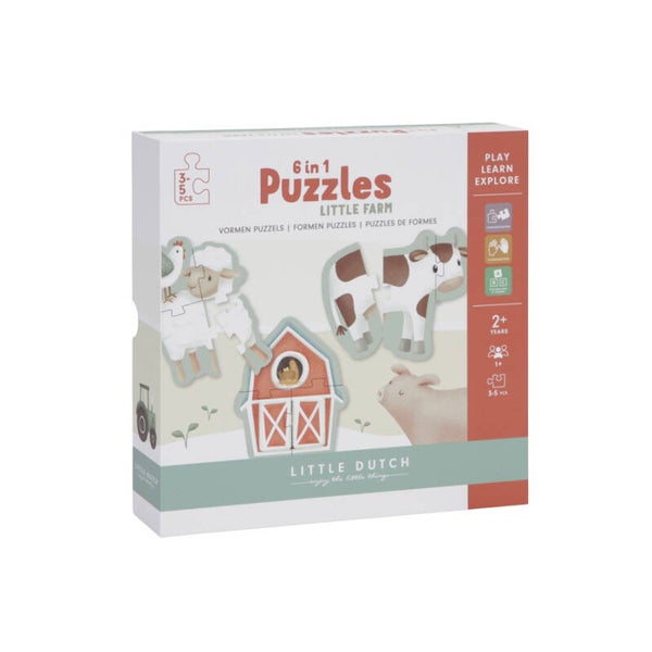 Little Dutch Puzzel 6 in 1 Little Farm