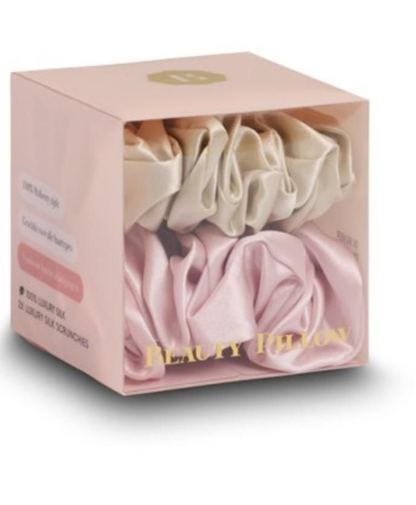 Luxury Silk Scrunchie 2 stuks duo set